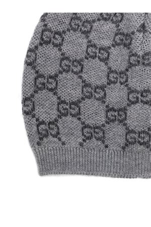 cappello in lana grigio GUCCI KIDS | 8353363K2061261